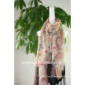 Classic paisley print cheap chiffon scarf